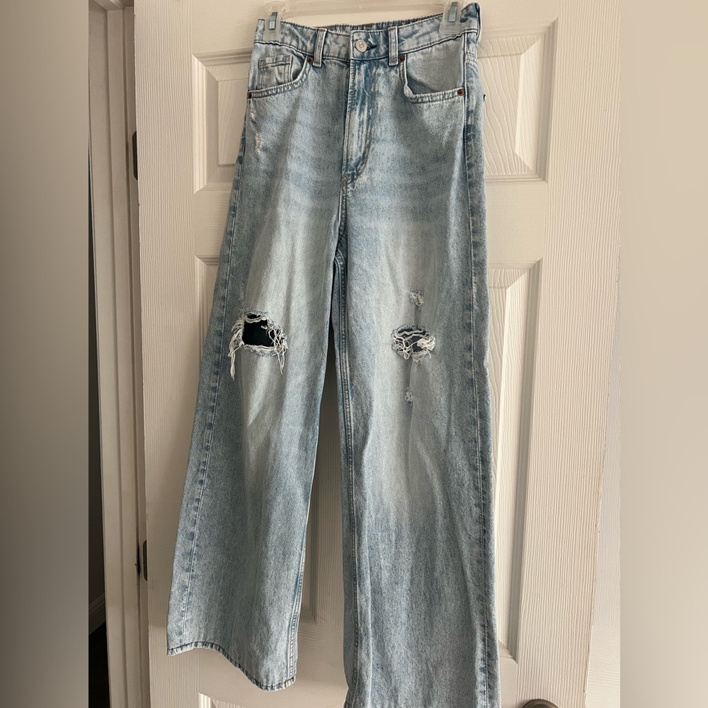 Wide Leg Jeans Pants